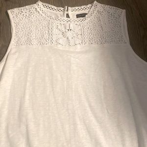 Lane Bryant white crochet blouse sz 26/28 nwt